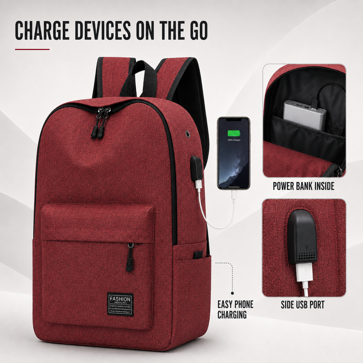 Large-Capacity Minimalist Backpack