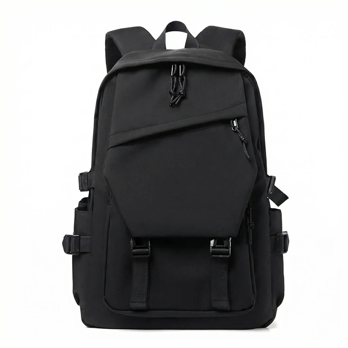 Large-Capacity Solid Color Backpack