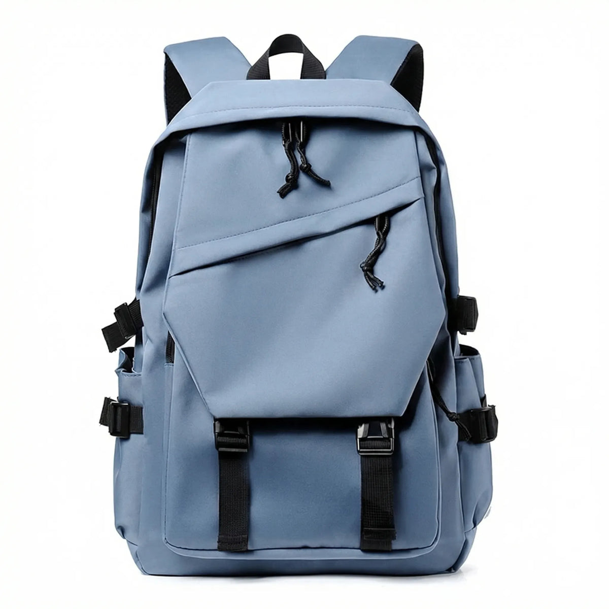 Large-Capacity Solid Color Backpack