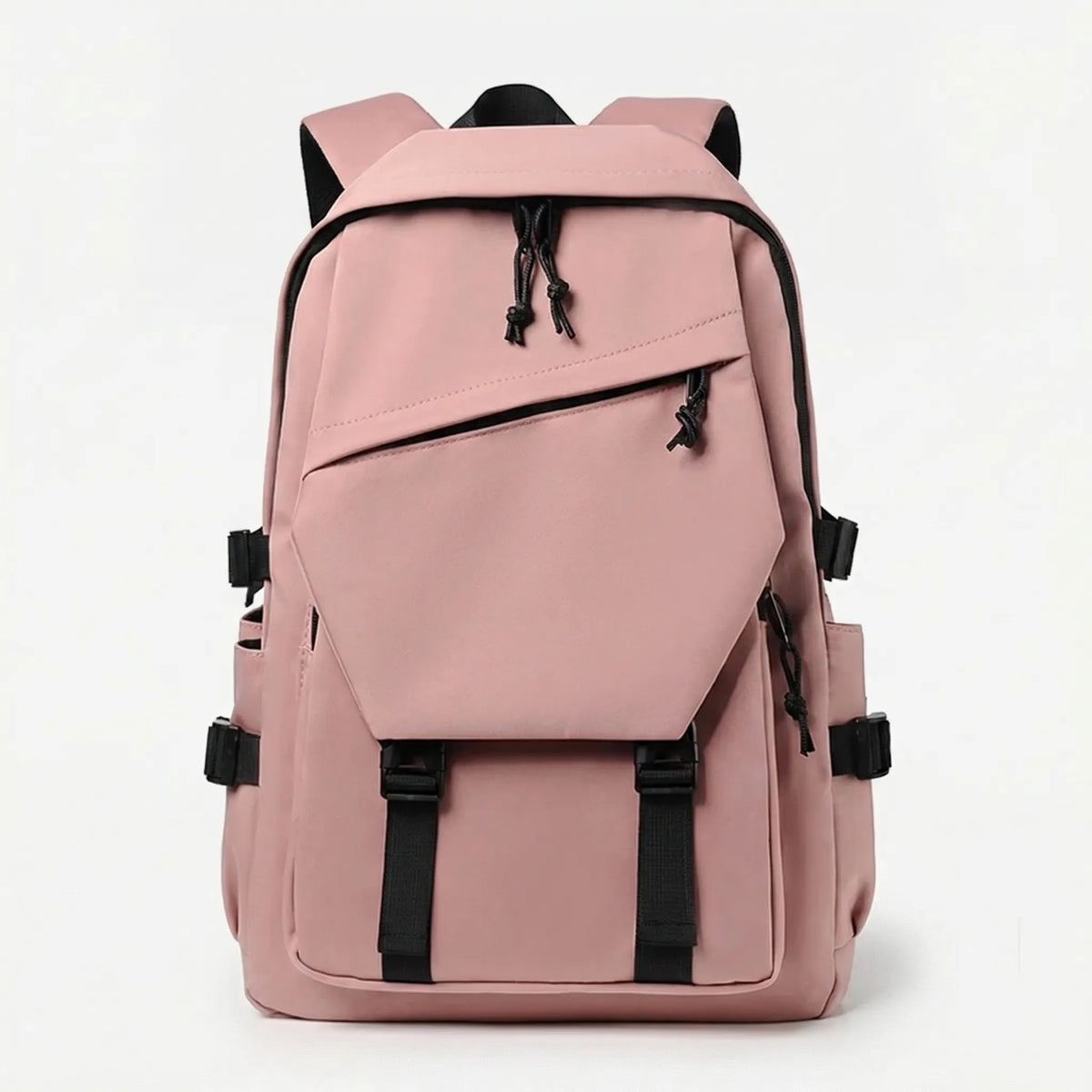 Large-Capacity Solid Color Backpack