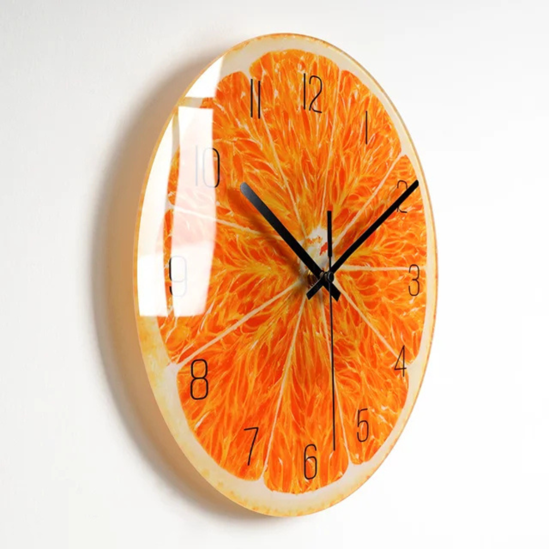 Large Glass Wall Clock with Elegant Design