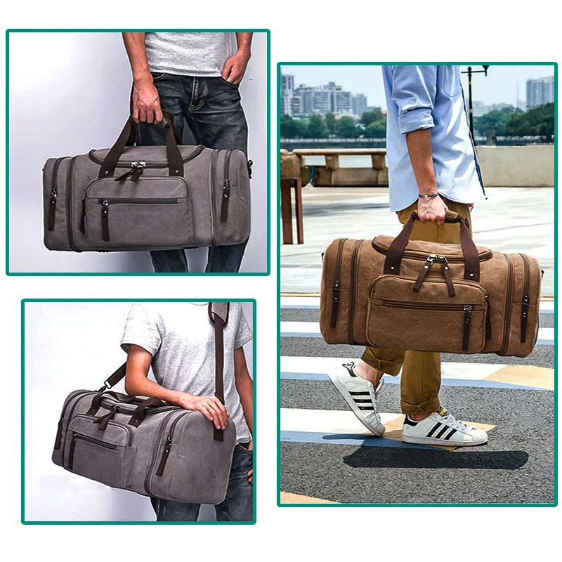 Large Travel Bag - Spacious & Durable Weekend Holdall