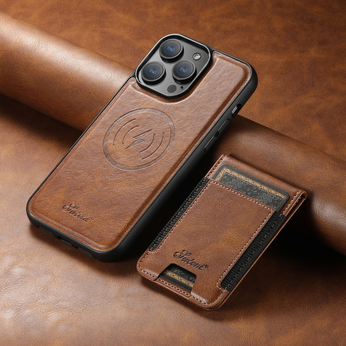 Leather Phone Case with Card Holder