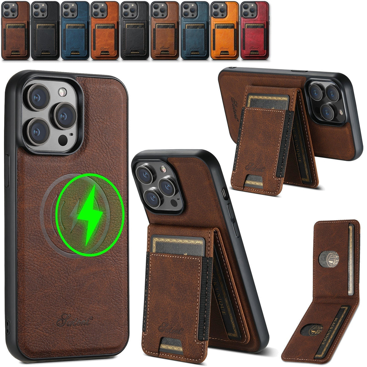 Leather Phone Case with Card Holder