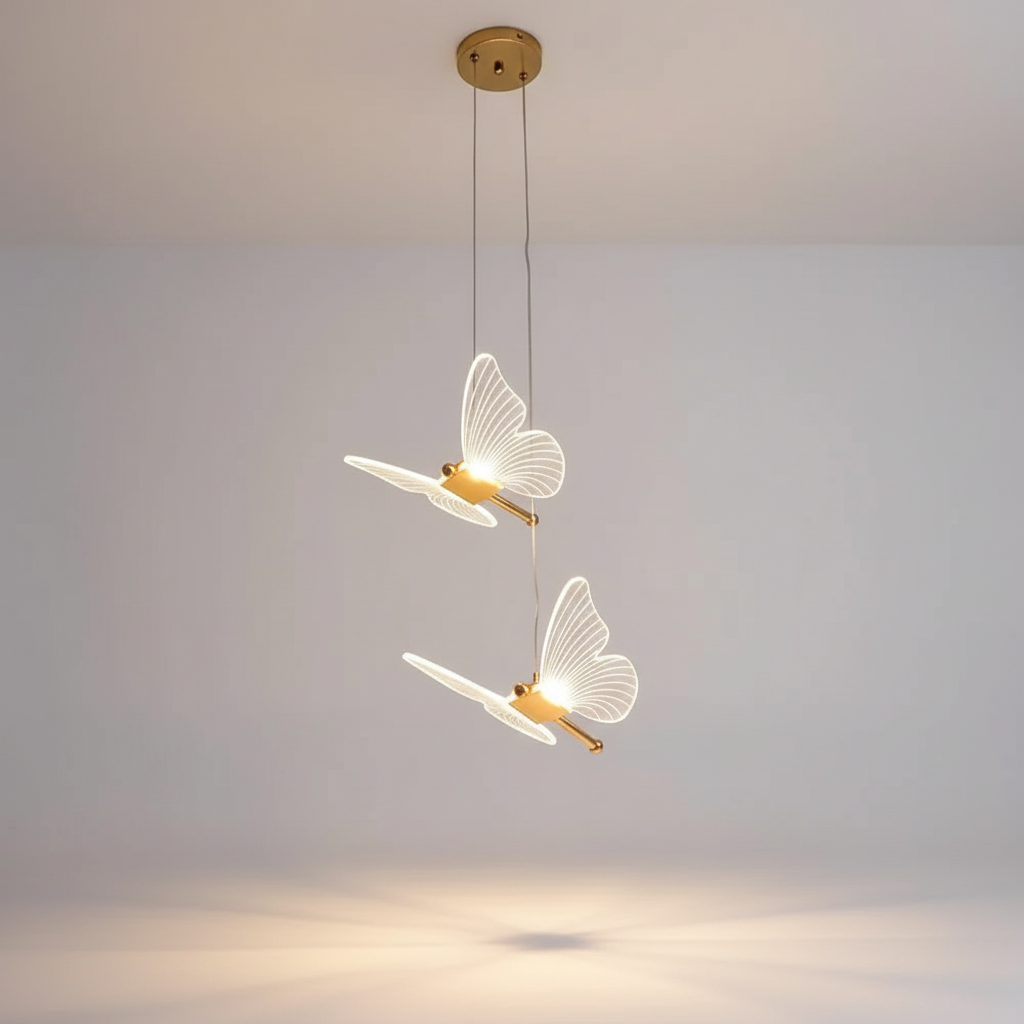 LED Butterfly Pendant Light