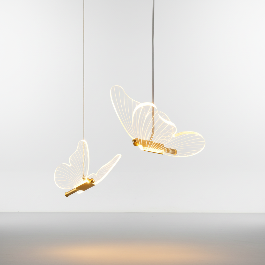 LED Butterfly Pendant Light