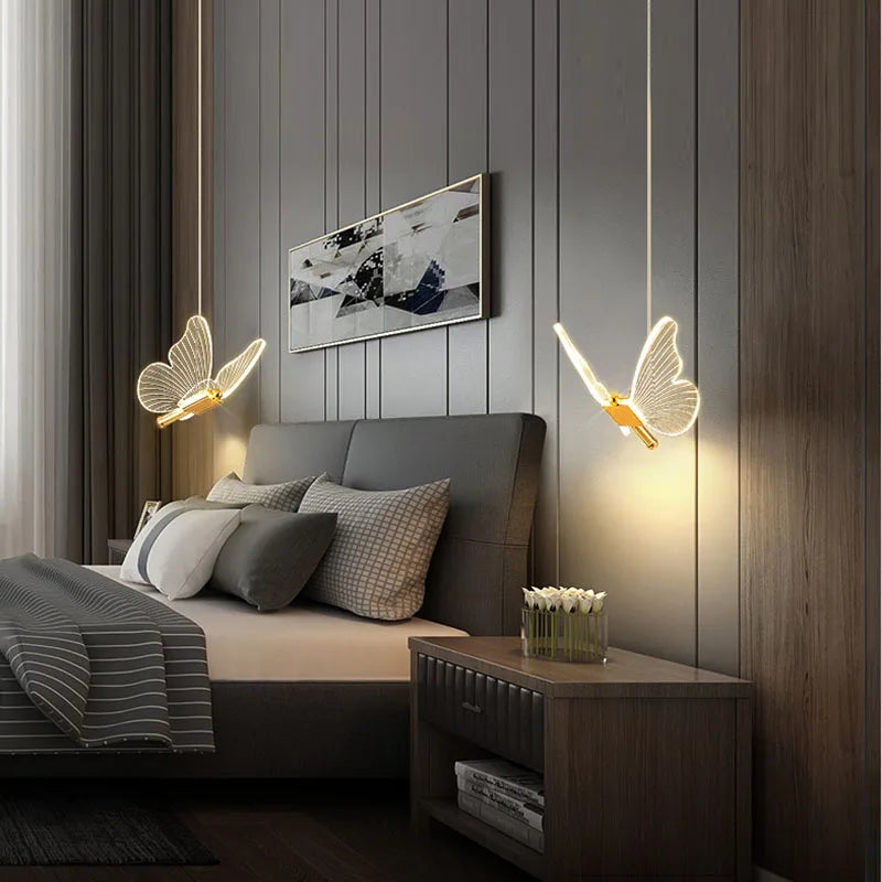 LED Butterfly Pendant Light