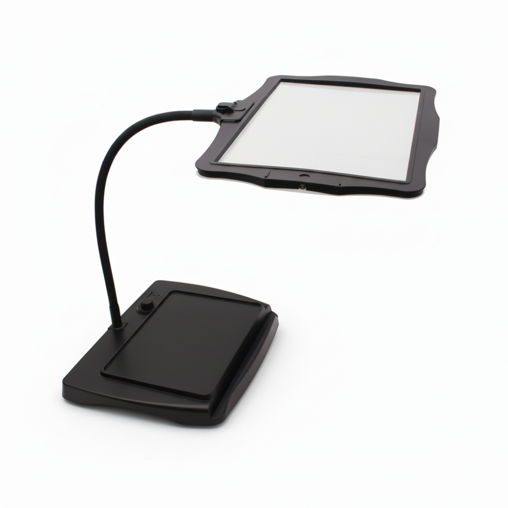 LED Magnifying Desk Lamp and Reading Light with Flexible Arm