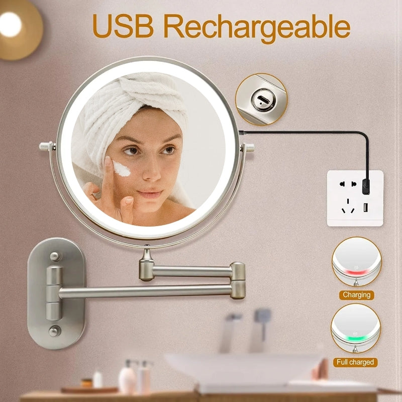 LED Makeup Mirror – Magnifying Vanity Mirror with Dimmable Light