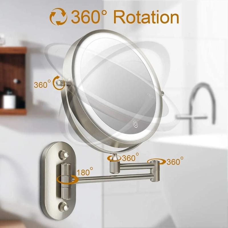 LED Makeup Mirror – Magnifying Vanity Mirror with Dimmable Light