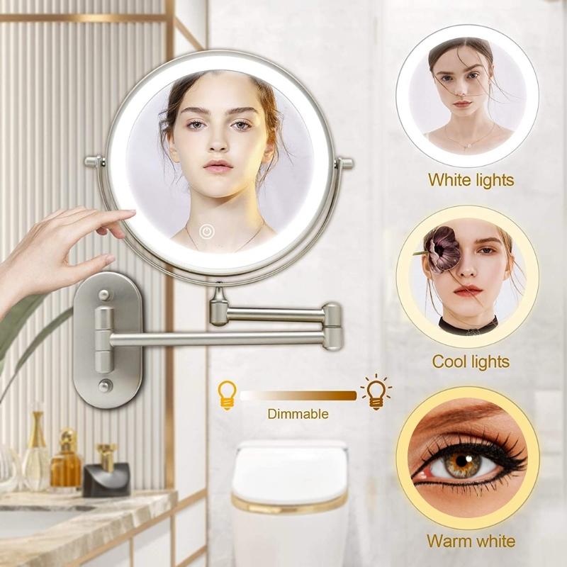 LED Makeup Mirror – Magnifying Vanity Mirror with Dimmable Light