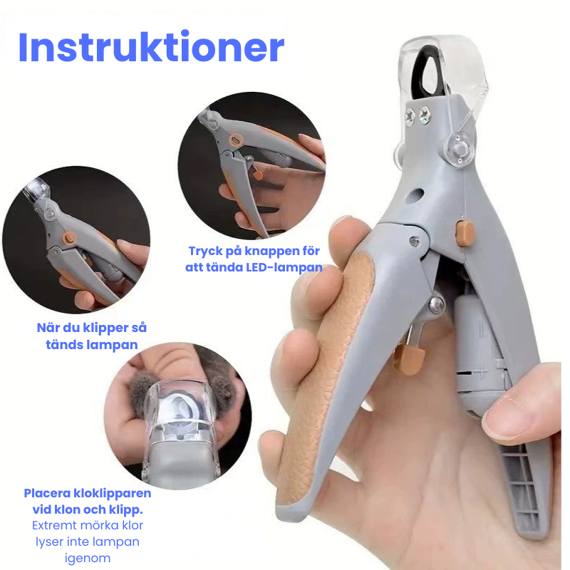LED Pet Nail Clippers with 5x Magnification