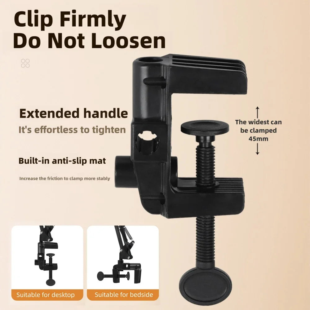LED Ring Light with Flexible Arm and Phone Holder - 3 Light Modes, USB Powered for Livestreaming, Video and Selfies