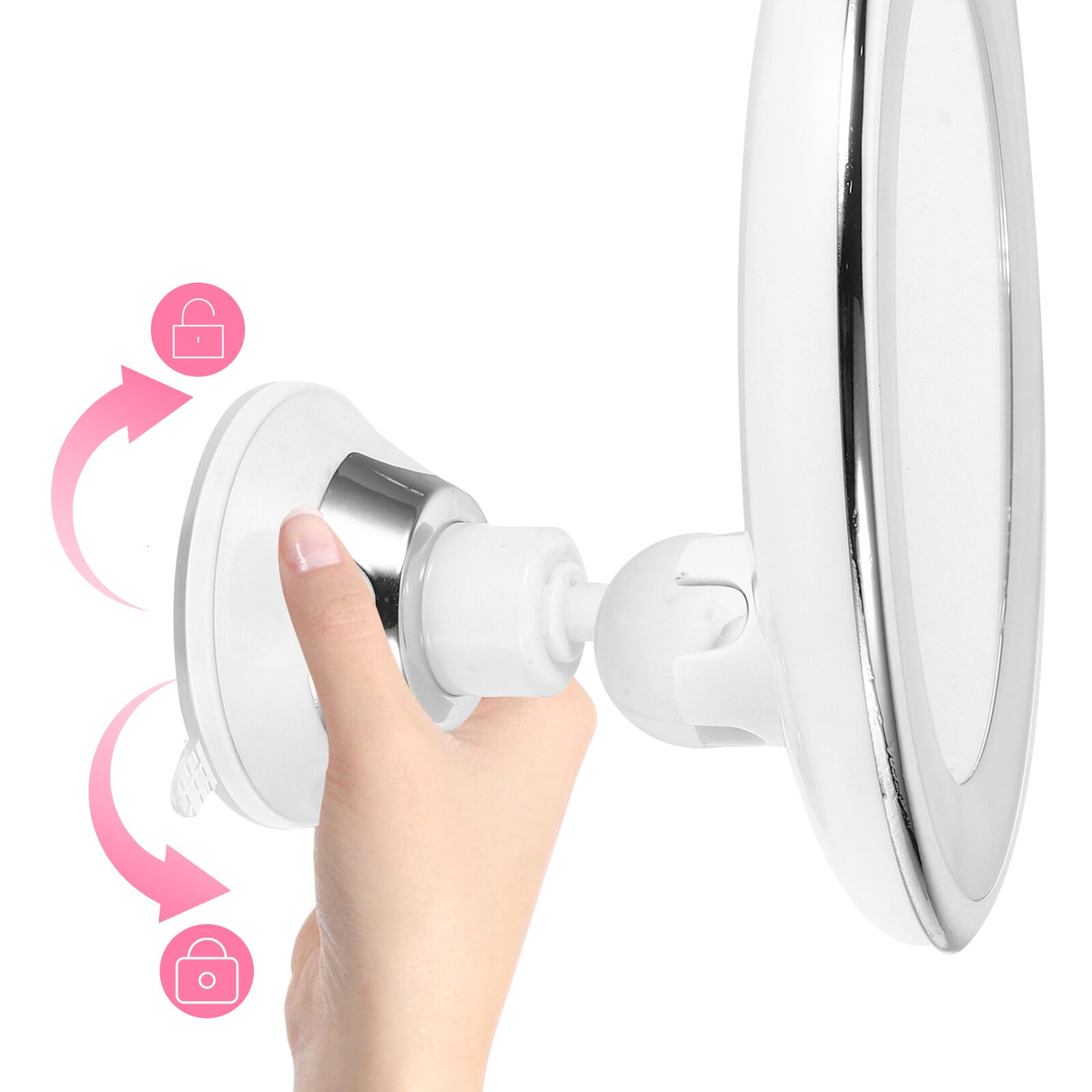 Lighted Makeup Mirror | LED Vanity Mirror with 10x Magnification for Precise Cosmetic Application