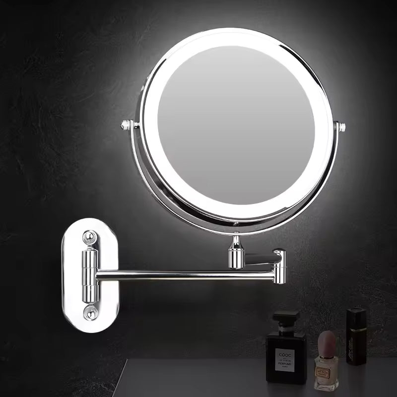 Lighted Makeup Mirror - Touch Control with Dual Magnification