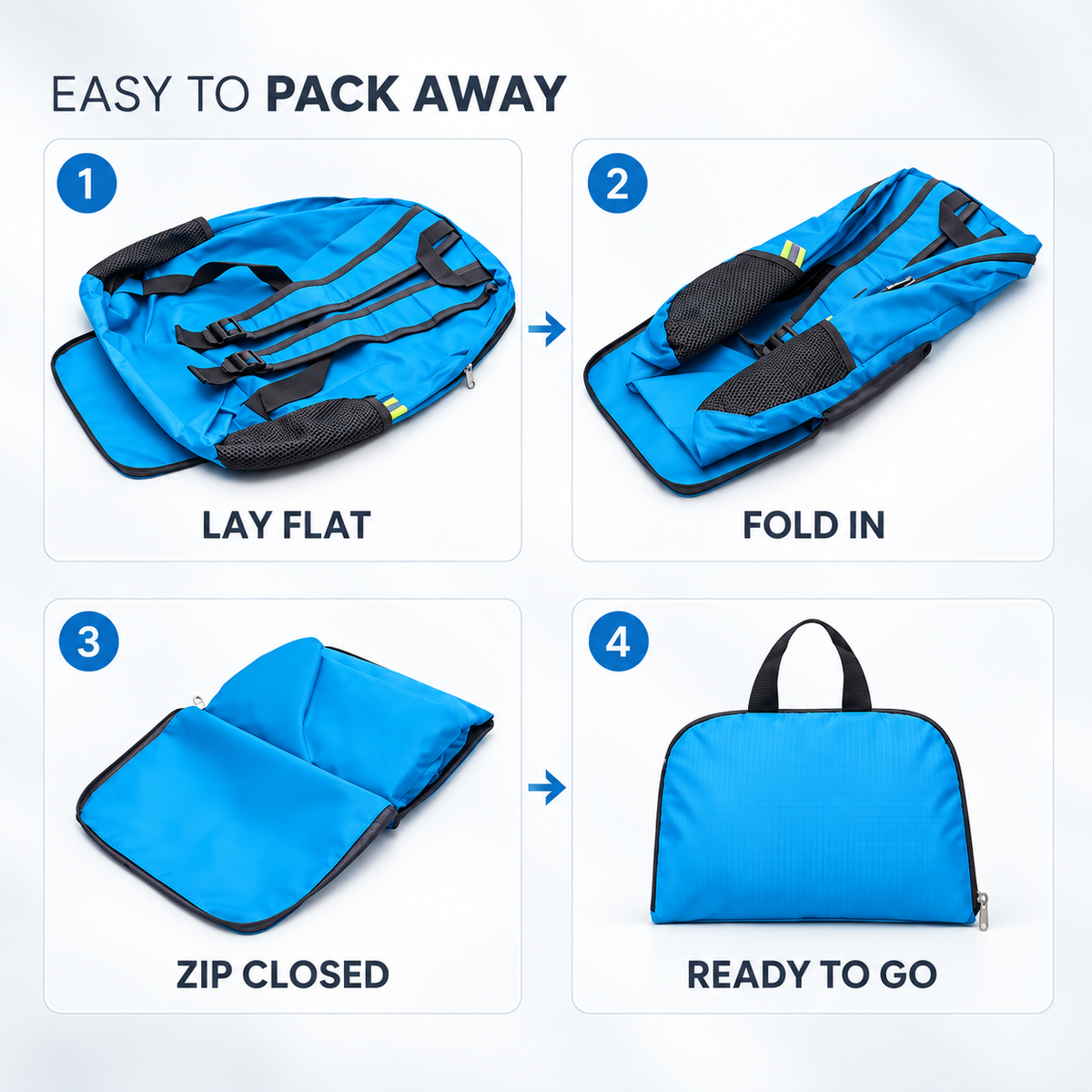 Lightweight Foldable Travel Backpack