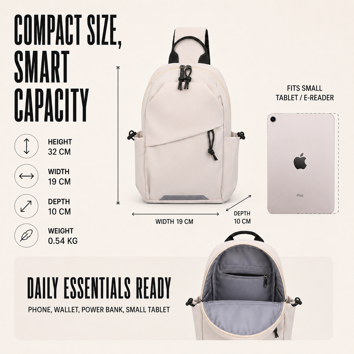 Lightweight Single-Strap Crossbody Bag