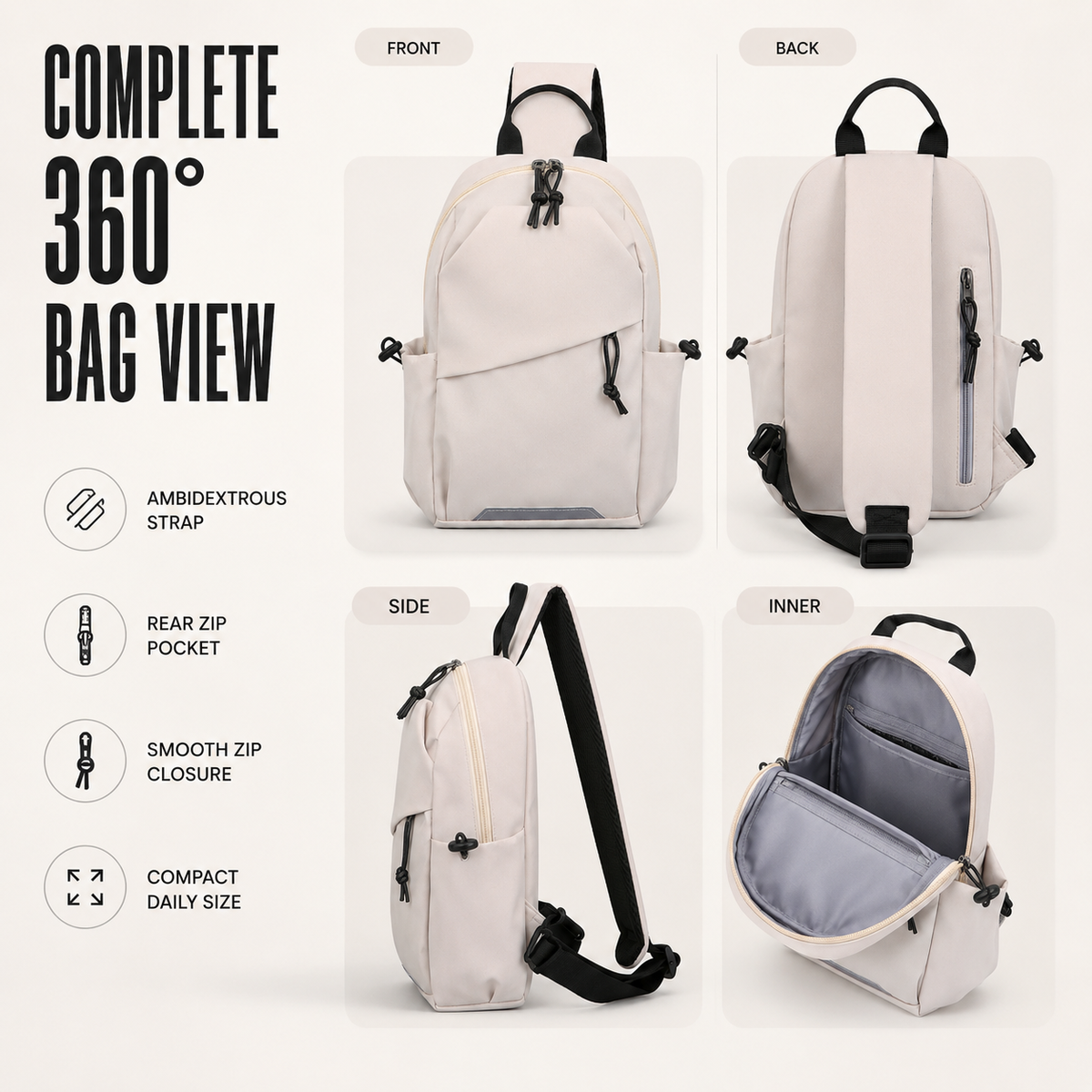 Lightweight Single-Strap Crossbody Bag