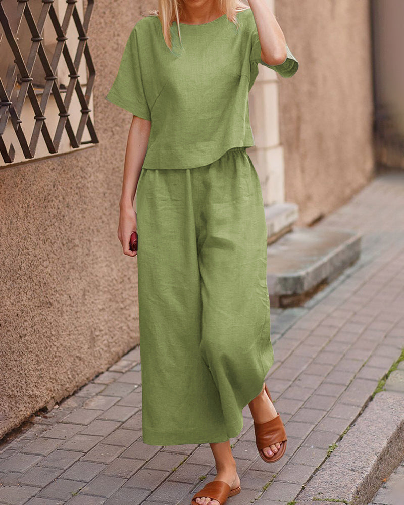 Lightweight Top and Pants Set