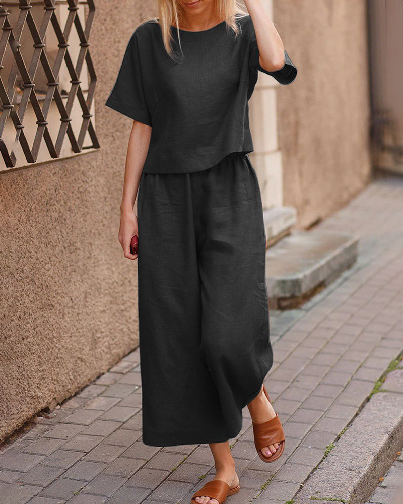 Lightweight Top and Pants Set