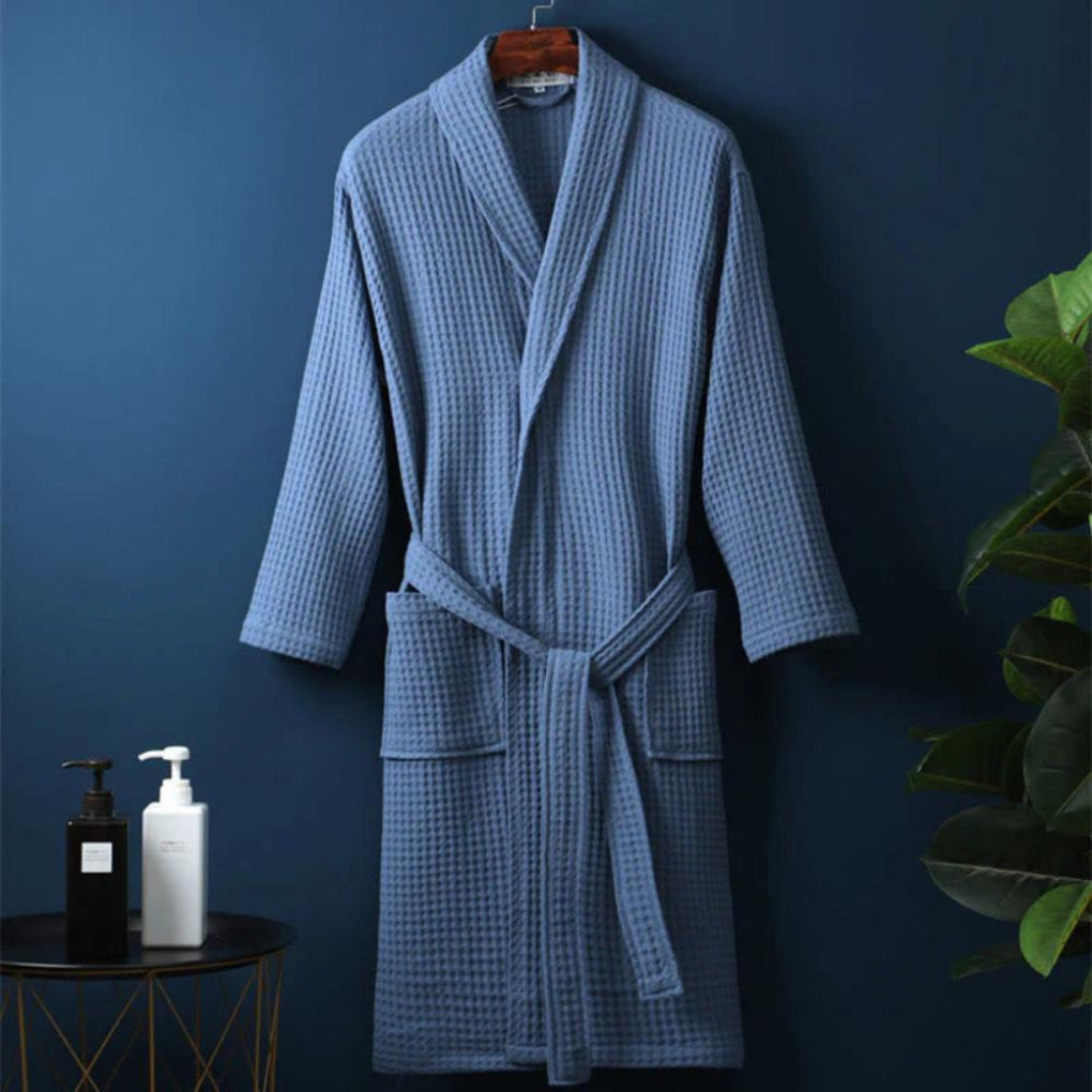 Lightweight Waffle Bathrobe for Couples