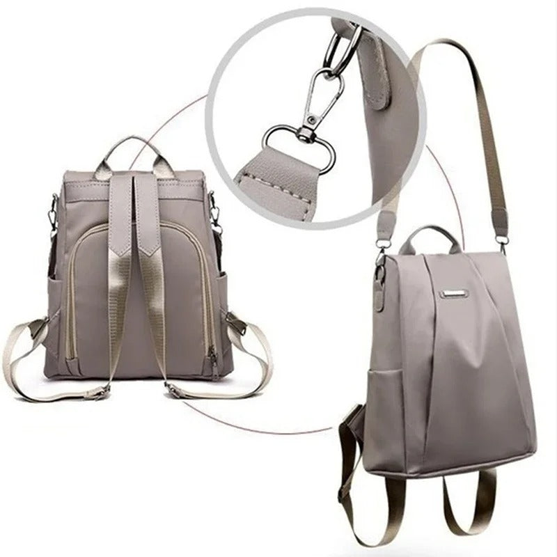 Lightweight Water-Resistant Multi-Way Backpack for Women