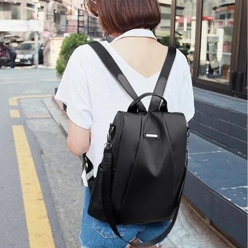 Lightweight Water-Resistant Multi-Way Backpack for Women