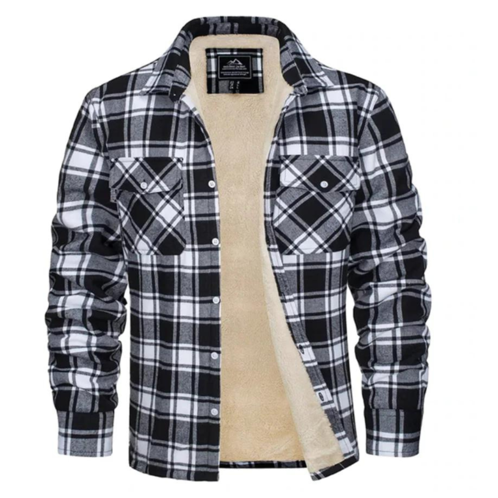 Lined Plaid Jacket