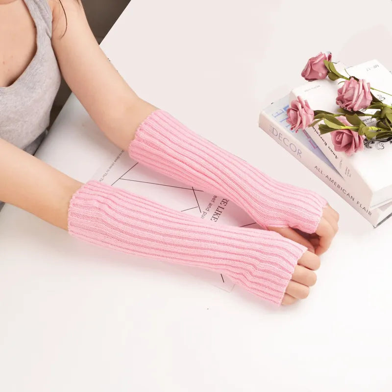 Long Fingerless Gloves