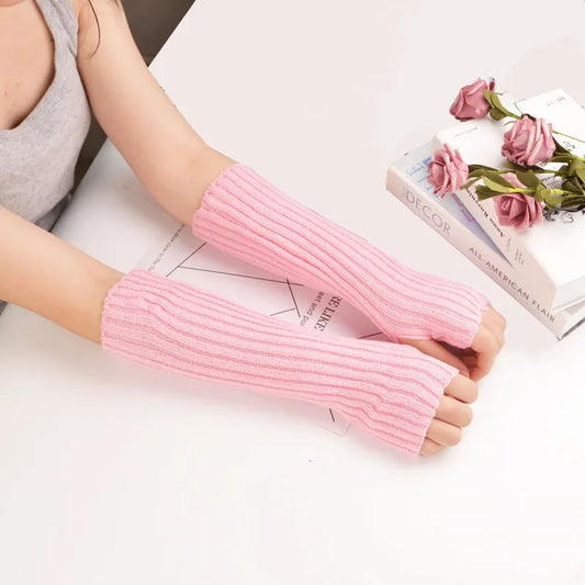 Long Fingerless Gloves