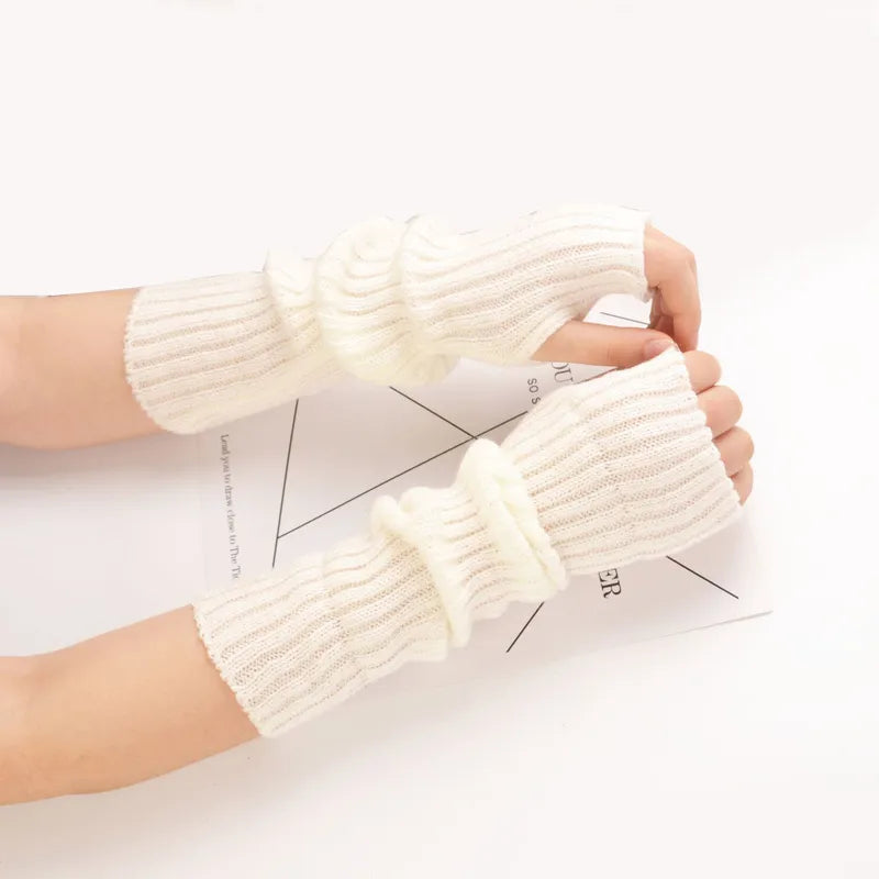 Long Fingerless Gloves
