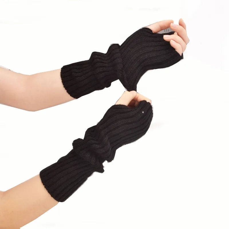 Long Fingerless Gloves