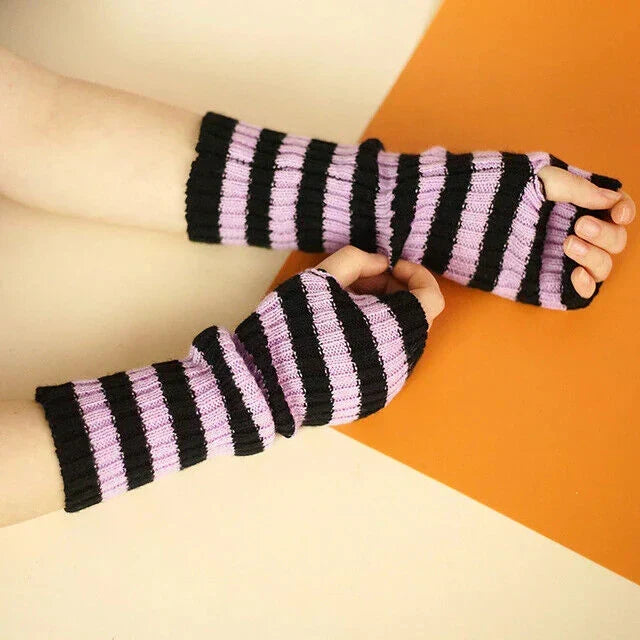 Long Fingerless Gloves