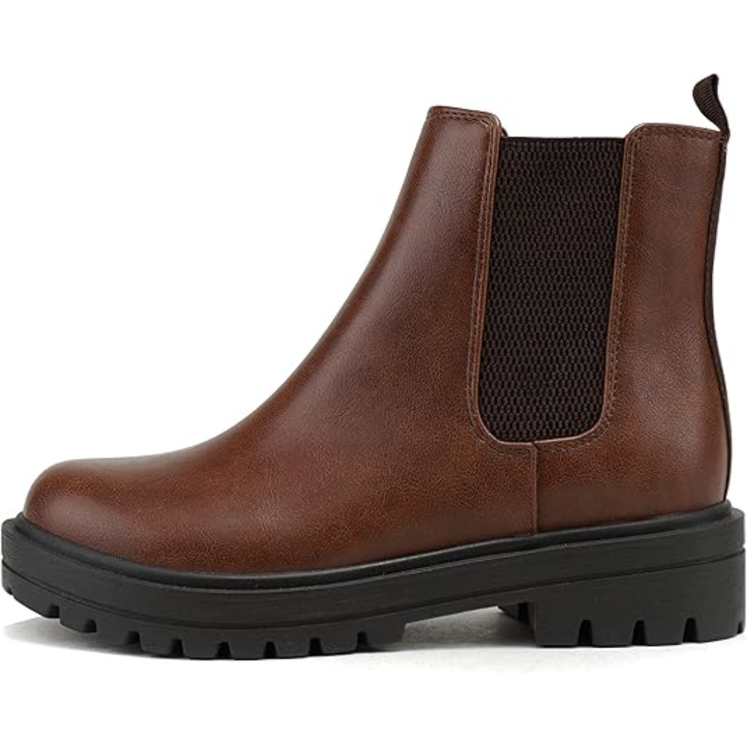 Low-Heel Chelsea Ankle Boots