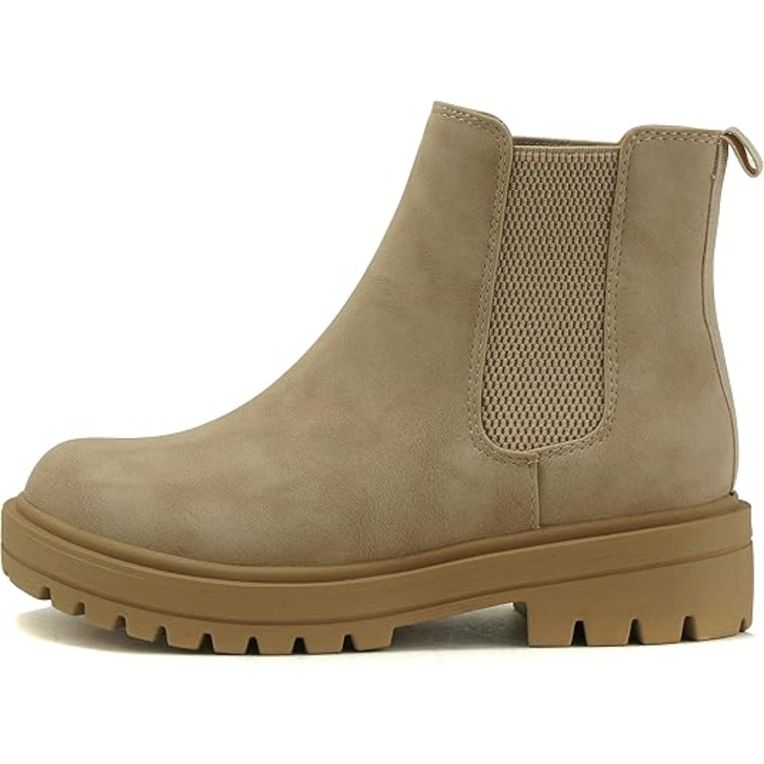 Low-Heel Chelsea Ankle Boots