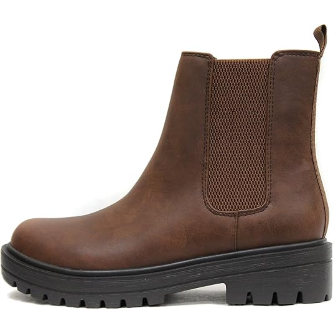 Low-Heel Chelsea Ankle Boots