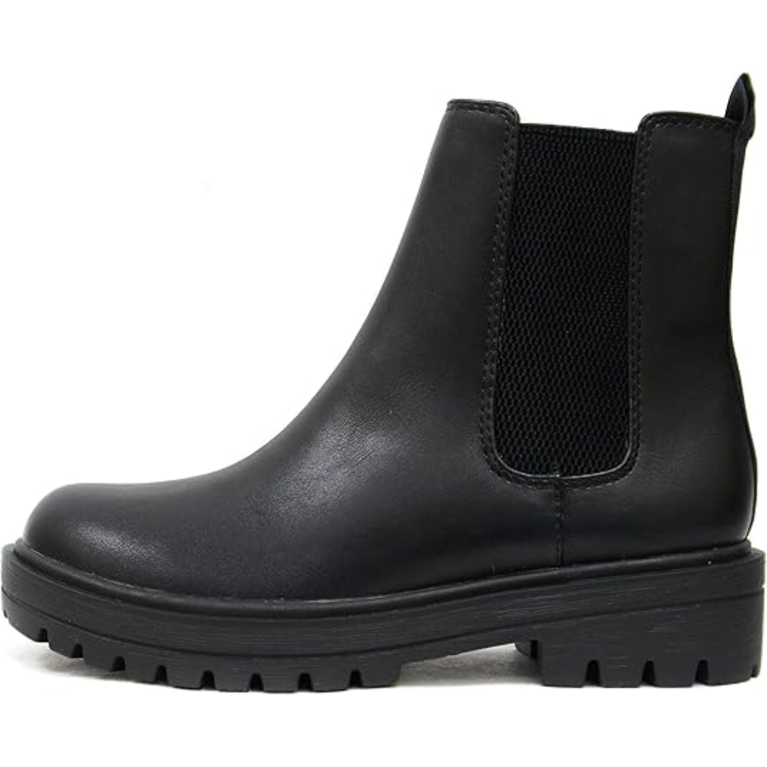 Low-Heel Chelsea Ankle Boots