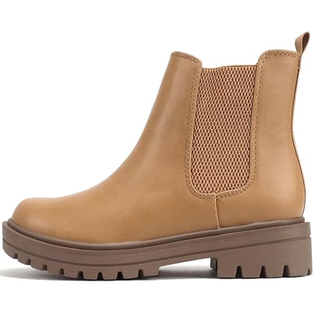 Low-Heel Chelsea Ankle Boots