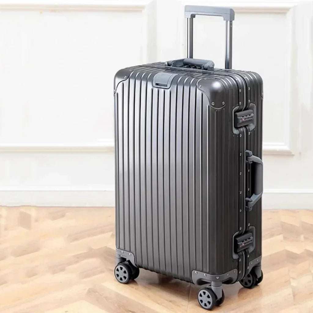 Luxury Aluminum-Magnesium Hardshell Travel Suitcase
