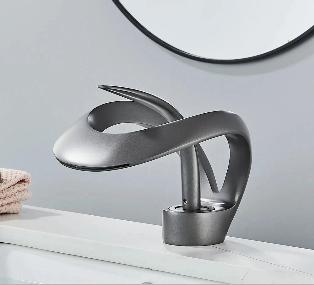 Luxury Bathroom Tap with Elegant Waterfall Spout