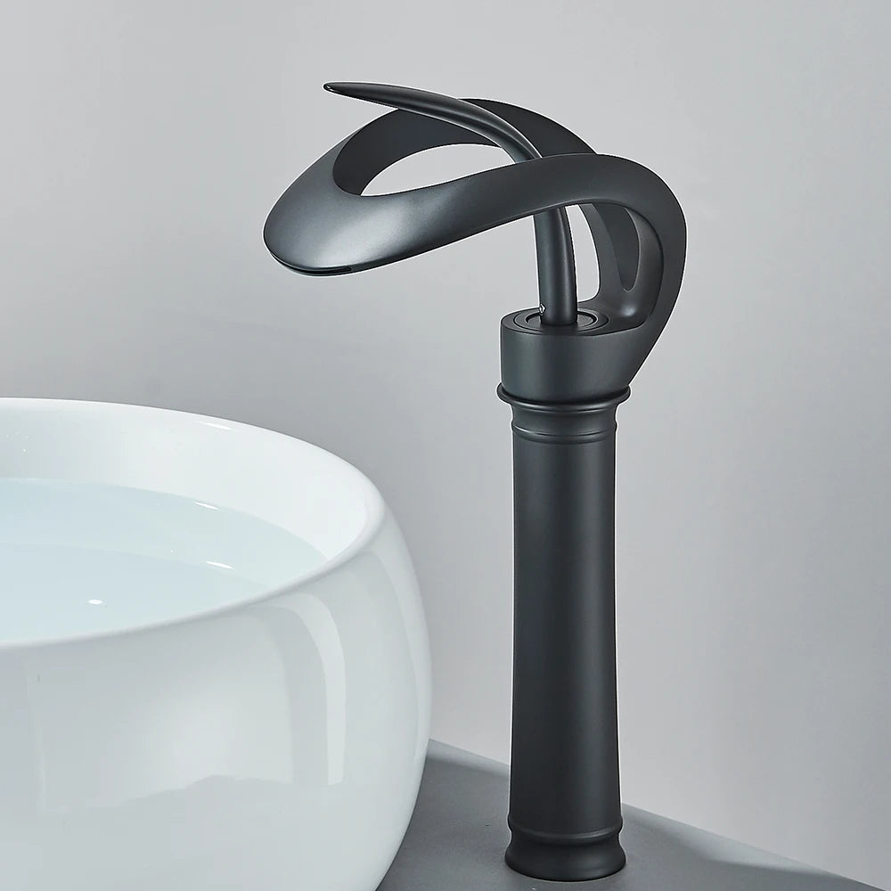 Luxury Bathroom Tap with Elegant Waterfall Spout
