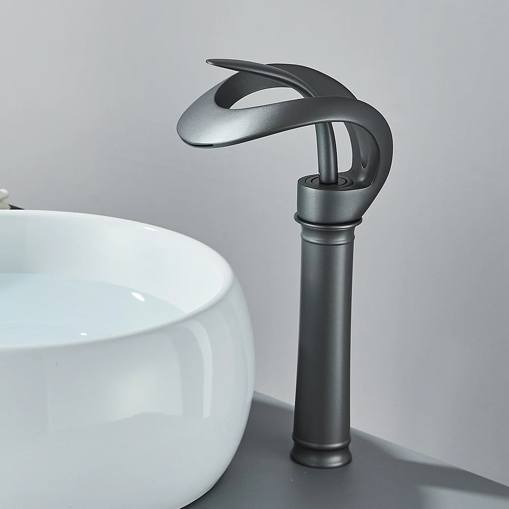 Luxury Bathroom Tap with Elegant Waterfall Spout