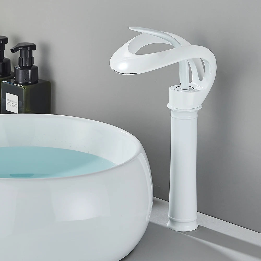 Luxury Bathroom Tap with Elegant Waterfall Spout