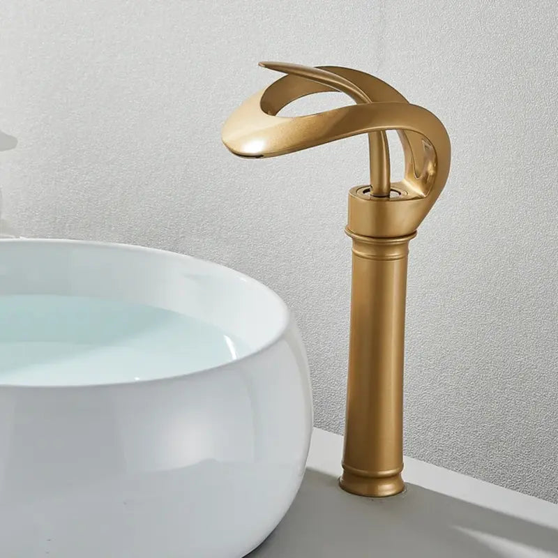 Luxury Bathroom Tap with Elegant Waterfall Spout