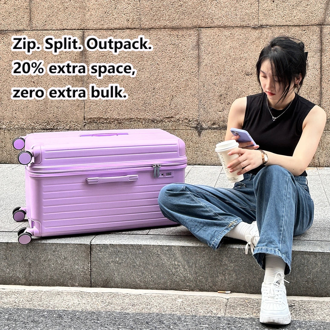 Luxury Hardshell Suitcase with 3-Stage Expansion