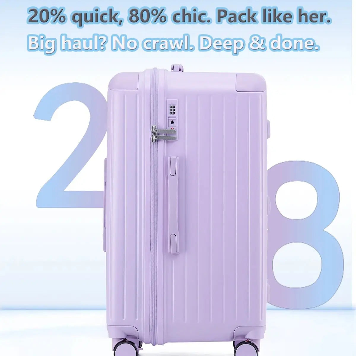 Luxury Hardshell Suitcase with 3-Stage Expansion