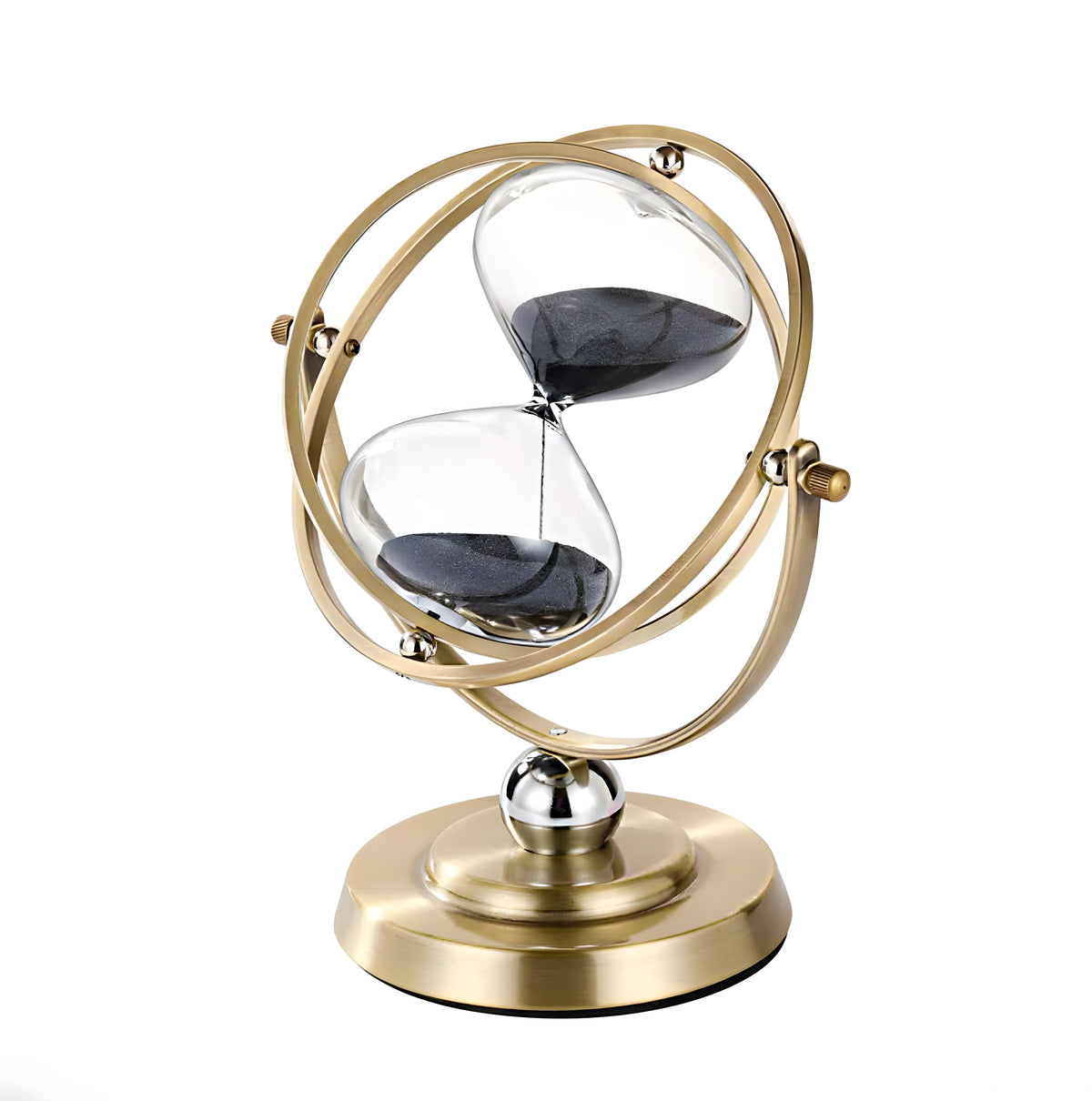 Luxury Hourglass with Elegant Gold Frame & Timeless Design