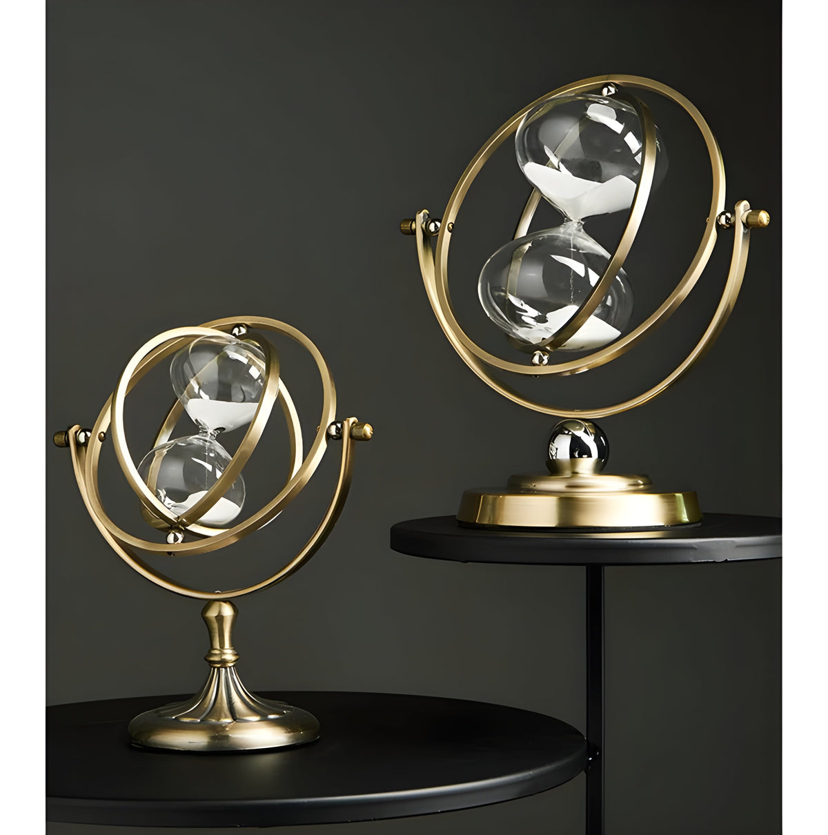 Luxury Hourglass with Elegant Gold Frame & Timeless Design