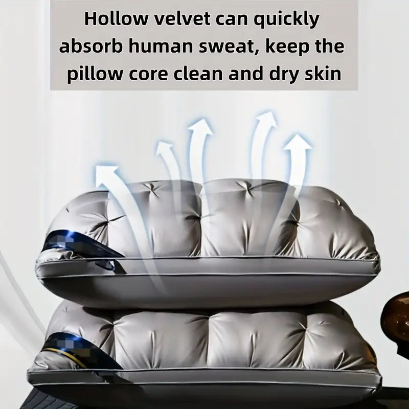 Luxury Neck Support Pillow – Hypoallergenic, Machine Washable & Comfortable for Deep Sleep