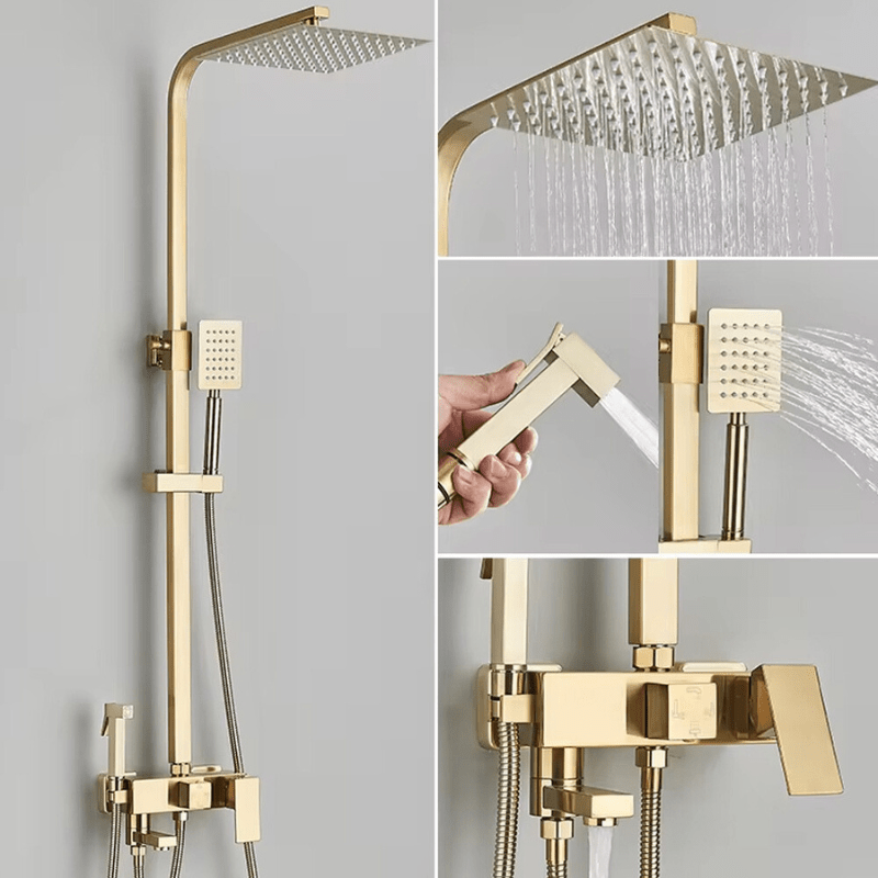 Luxury Rain Shower Set with Brass Mixer Tap